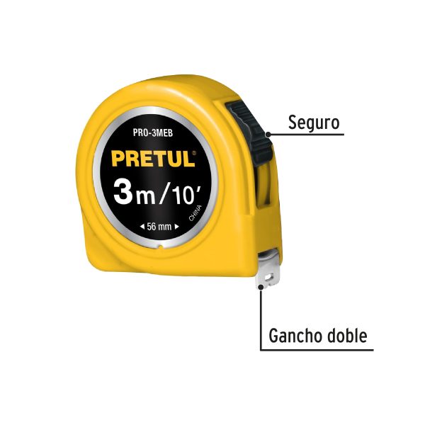 Flexometro 3m *13mm PRETUL 21605 - Imagen 2