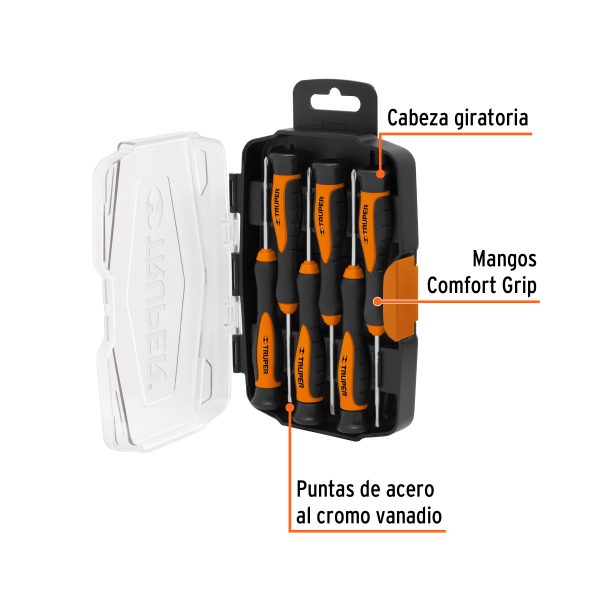 Juego destornillador joyero lg *6pz TRUPER 14156 - Imagen 2