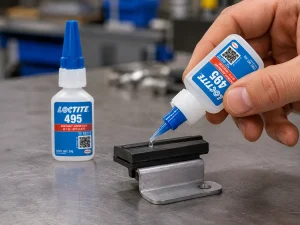 Aplicación del adhesivo LOCTITE 495