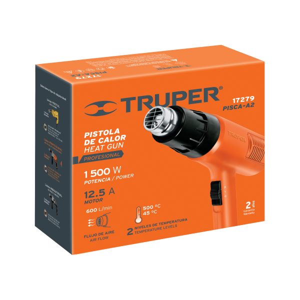 Pistola calor 1500w prof TRUPER 17279 - Imagen 3