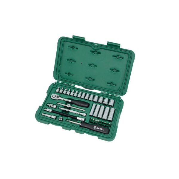 Juego copas 1/4" 3.5-14mm*25pzs SATA 09001 - Imagen 2