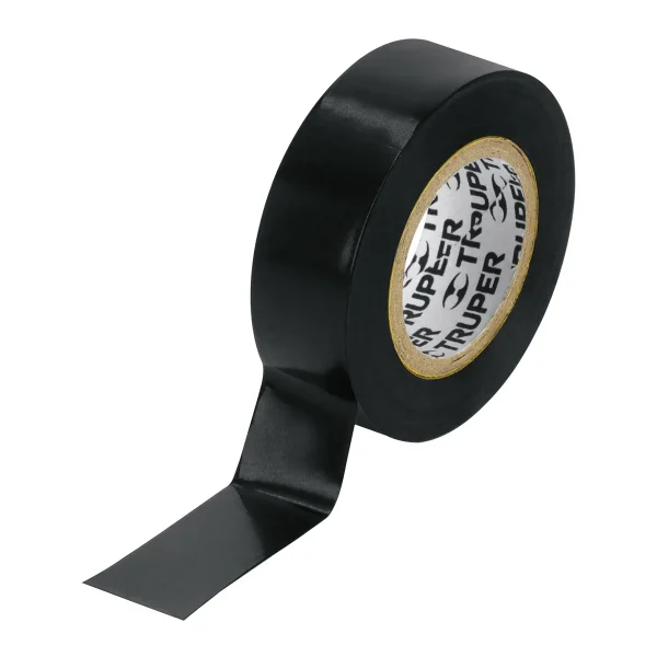 Cinta aislante negra TRUPER 12501 de 19 mm por 9 m