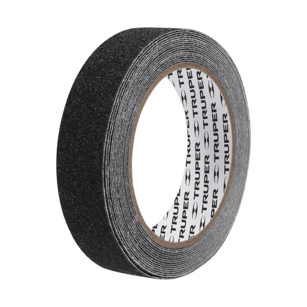 Cinta antideslizante negra Truper de 5 m 25 mm