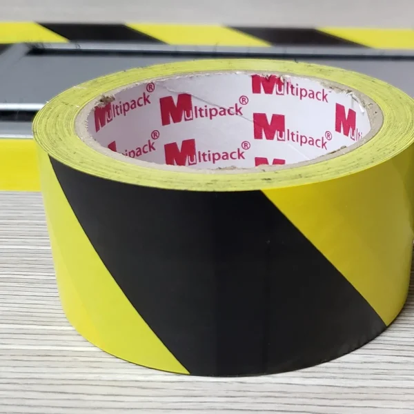 Cinta de demarcación amarillo negro MultiPack 2 pulgadas x 30 m