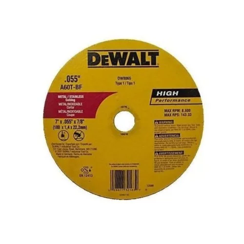 Disco de corte fino DeWalt DW8065 de 7 pulgadas