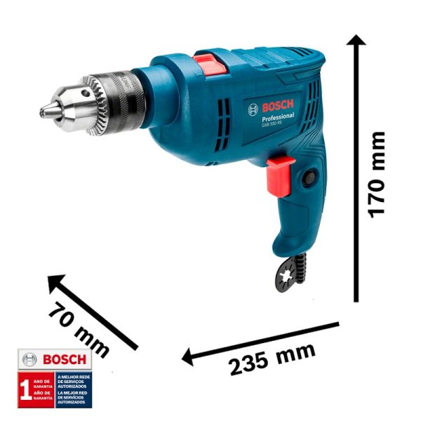 Kit taladro 1/2" perc GSB550RE + pulid 4-1/2" GWS850 BOSCH - Imagen 4