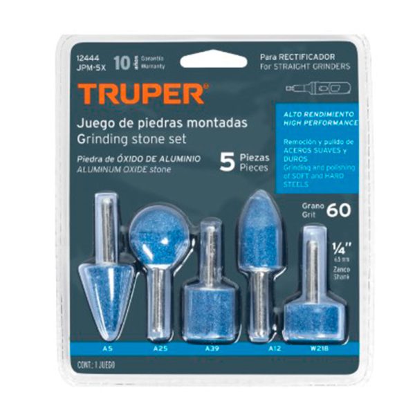 Punta montada alto rendimiento jgo 5pz Truper 12444