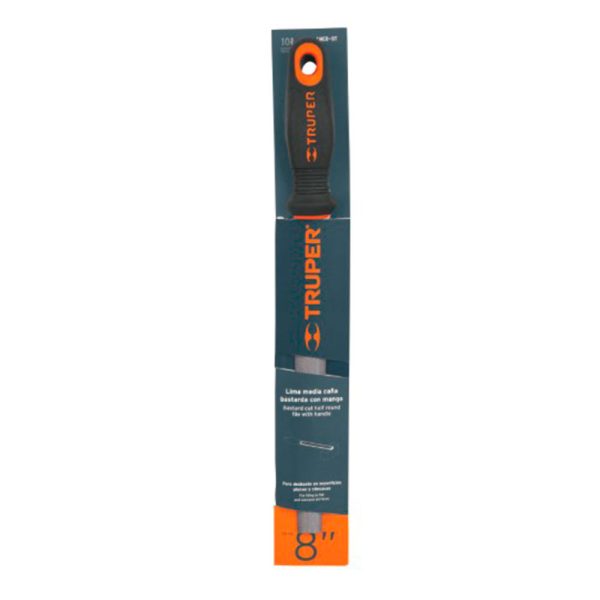Lima 8" mediacaña bastarda mango confort Truper 15318 - Imagen 5